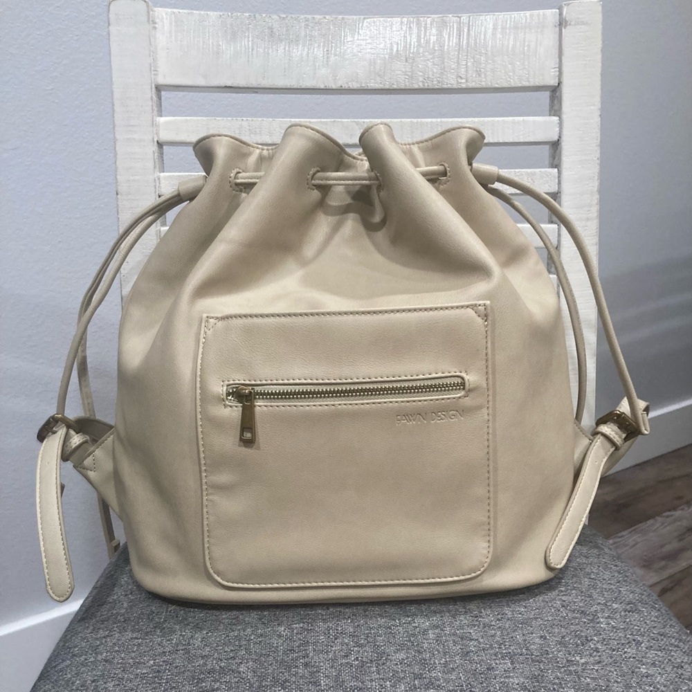 Fawn Design Cream Drawstring Backpack - Picture 9 of 11